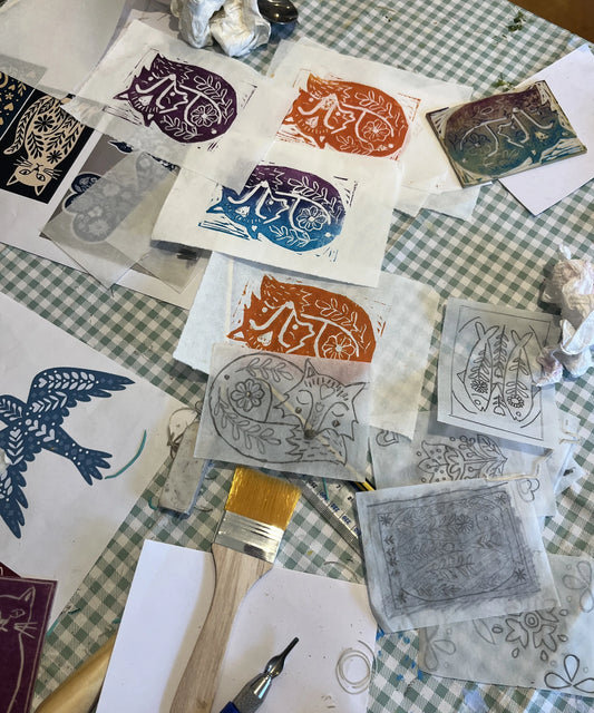 Lino, Colour and Experimentation (10th June)